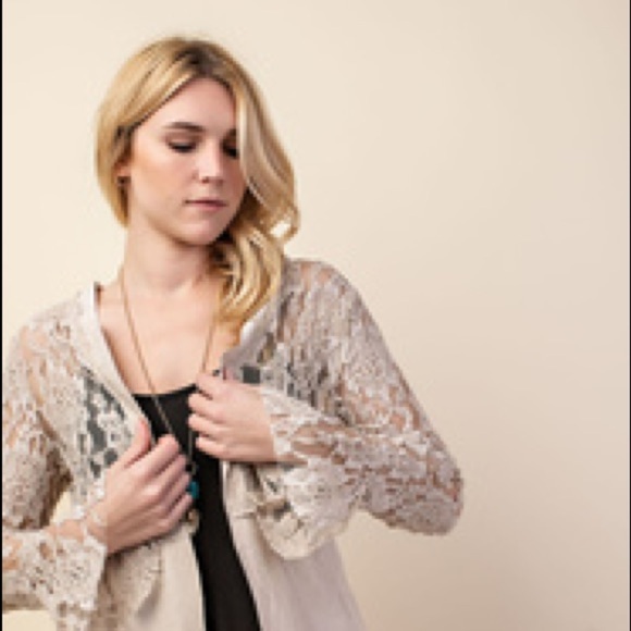 Vocal faux suede and lace Jacket! Size Medium - Picture 5 of 9